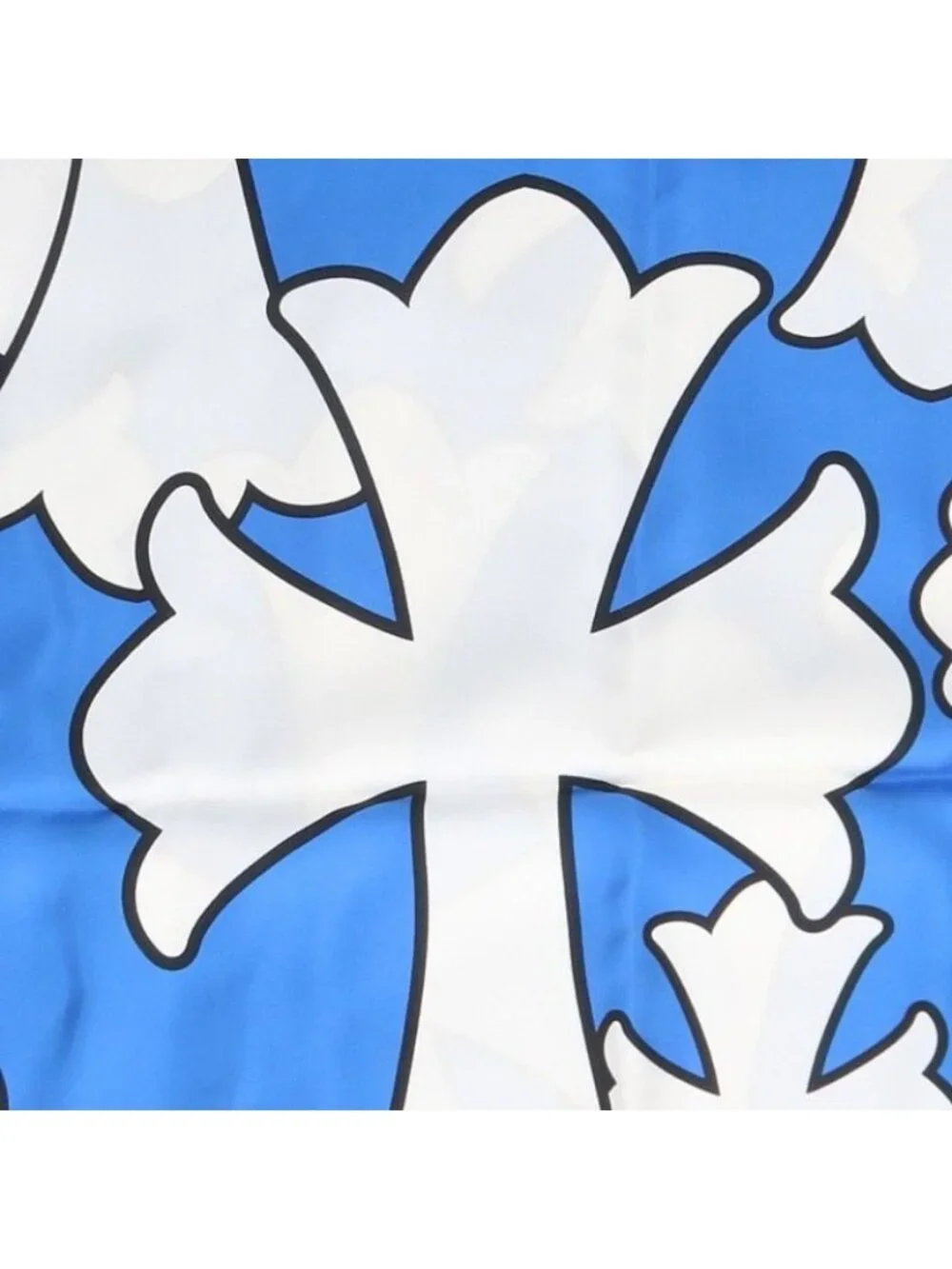 Chrome Hearts Cemetery Cross Silk Scarf